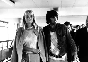 George Best with Girlfriend Eva Haraldsted Print August 1969