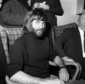 George Best and Sir Matt Busby January 1971 Print (00240)