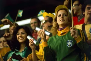 Scotland v Brazil 1974 World Cup Print