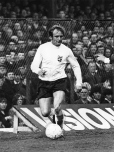 Prints of Francis Lee England seen here during the match against Northern Ireland in Belfast. England defeated the Ulster team three one. May 1969 P009622 Sport Prints: Francis Lee in 1969 England Print