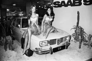 Saab 99 Motor Car at the 1969 Motor Show Print