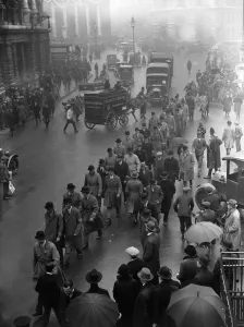 1926 General Strike Commuters Print