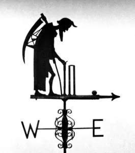 Mirror Prints: Old Father Time Weather Vane Print 1926