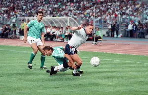 Paul Gascoigne Prints: 1990 World Cup Semi Final West Germany v England Print