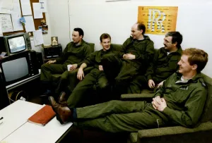 Ground Crew Relaxation Print, RAF Leuchars, January 1992