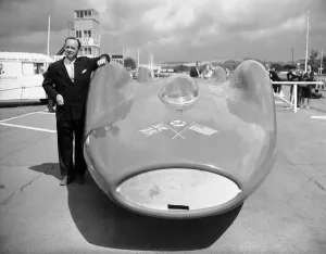 Donald Campbell Prints: Donald Campbell and Bluebird at Goodwood, 1960 Print