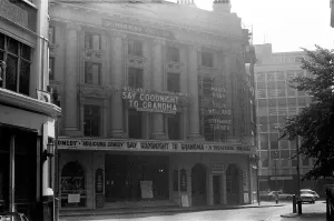 Vintage Theatre Posters UK Prints: Exterior view of the St Martins Theatre in West Street, London Circa 1971