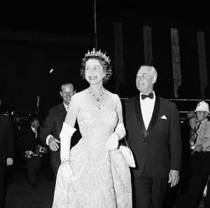 Queen Elizabeth II Royal Visit Print, New Zealand 1963