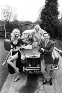 Reg Varney with Models Print, 30th March 1973