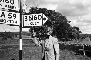 Louis Armstrong in Yorkshire Countryside Print circa 1968