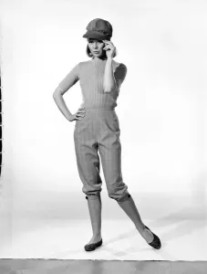 60s Fashion Trends Prints: Clothing: Fashions: Trousers. February 1966 B1986-003