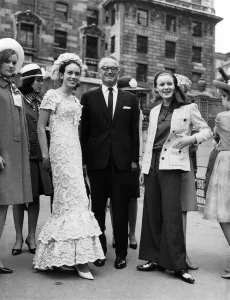 Vintage Print of 1964 Berkeley Debutante Dress Show