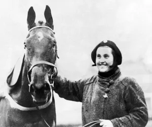 Golden Miller and Owner Dorothy Paget, 1934 Grand National Print