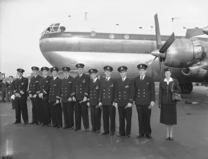 BOCA Crew of Boeing Stratocruiser Print, 16th September 1953