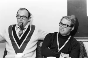 Prints of Rehearsal of Morecambe and Wise Television Show, North Kensington Community Centre, London, 20th October 1970. Ann Hamilton with Eric Morecambe and Ernie Wise Kensington And Chelsea Prints: Rehearsal of Morecambe & Wise Television Show Print, 20th October 1970