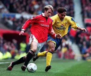 David Beckham Manchester United Print 1999