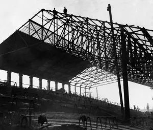 Sport Prints: The New Spion Kop Stand Under Construction Print, 2nd June 1927