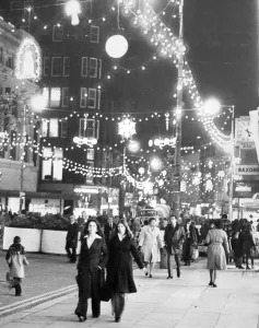 Mirror Prints: Christmas Shoppers, Church Street, Liverpool Print 1976