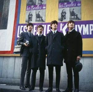 0500to0599 Prints: The Beatles at Olympia Theatre Paris Print 1964