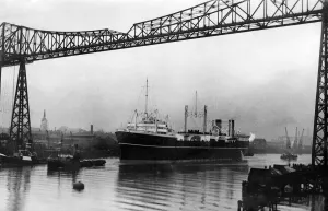 Tees Transporter Bridge Prints: Tees Transporter Bridge Print, Middlesbrough 1930