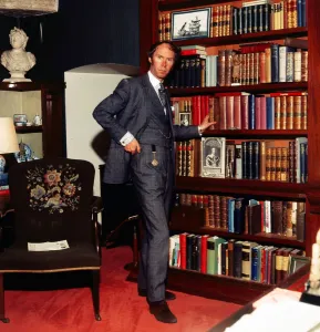 Nicholas Fairbairn in his Library Print 1982