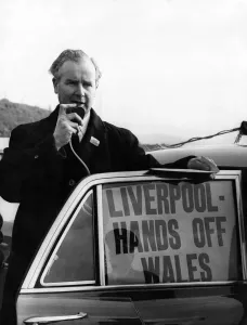 Gwynfor Evans at Tryweryn Reservoir Opening Print 1965