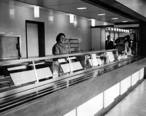Prints of Newcastle Civic Centre restaurant. 8th December 1964 0700to0799 Prints: Newcastle Civic Centre Restaurant Print, 8th December 1964