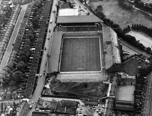 Aerial View of Villa Park Football Stadium Print, 1968