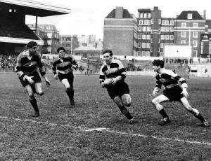 Billy Hullin Breaks with the Ball Print 1965
