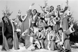 Prints of BBC Television announce Christmas Television Programmes and Celebrities for December 1980 0800to0899 Prints: BBC Television Announce Christmas Programmes Print 1980