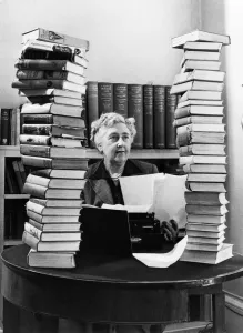 Author Prints: Agatha Christie at Winterbrook House Print 1950