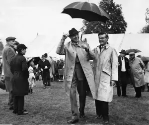 Highclere Castle Prints: Sir Alec Douglas-Home at Highclere Castle Print 1968