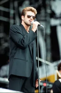 1000to1099 Prints: George Michael at Free Nelson Mandela Concert Print 1988