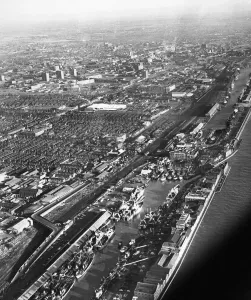 St Andrews Prints: Aerial View of Hull and St Andrews Dock Print 1st July 1975
