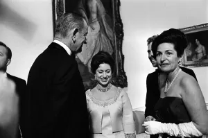 Princess Margaret and Lord Snowdon Print at the White House 1965
