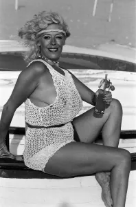 Julie Goodyear as Bet Lynch in Portugal Print 1983