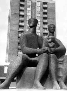 Shieldfield High Rise Flats Print, Newcastle 1965