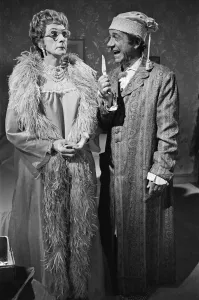 Charles Hawtrey and Sid James in Carry On Again Doctor Print, 25th March 1969