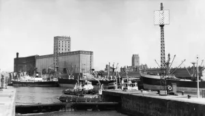 Liverpool Brunswick Dock View Print, 27th January 1960