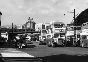 Woodside Ferry Terminal, Birkenhead Print 1961