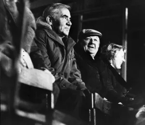 Bob Paisley Watches Altrincham in 1980 FA Cup Replay Print