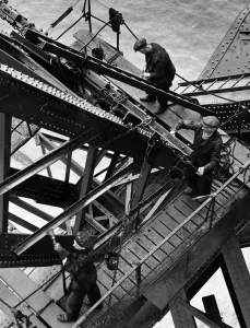 Forth Bridge Prints: The Men of the Bridge Print: Painting the Forth Bridge