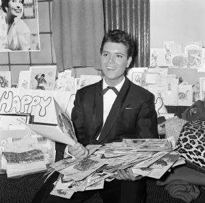 Actors And Musician Prints: Cliff Richard in the Dressing Room Print, October 1960