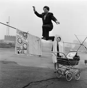 Moira Roberts and Baby Kitty, 1969 Print