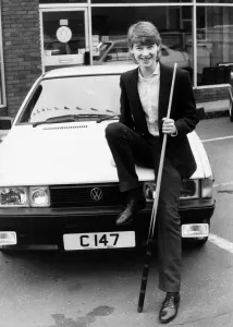 Stephen Hendry with Volkswagen Scirocco GT Print 1985