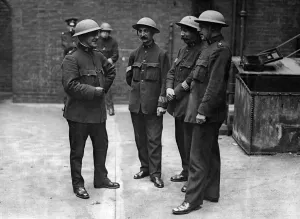 London Special Constables Steel Helmets Print, 3rd October 1917