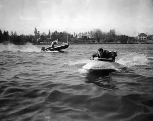 Oulton Broad Lap Record Print 1936