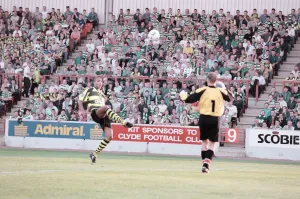 Clyde 1-3 Celtic Scottish League Cup Print August 1996