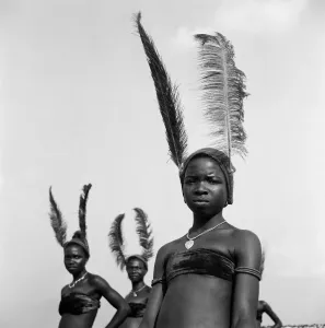 Duke Of Edinburgh Prints: Nigerian Women in Traditional Costumes, Enugu Stadium 1956 Print