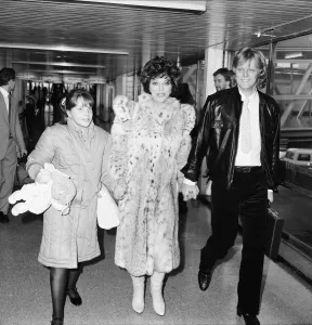 Joan Collins Print at London Heathrow Airport, 1983
